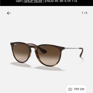 Ray-Ban Erika Sunglasses Polished Light Havana Polarized
